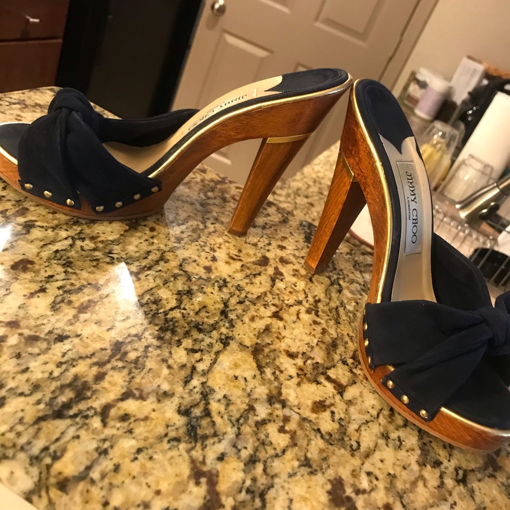 Jimmy Choo Wood heels